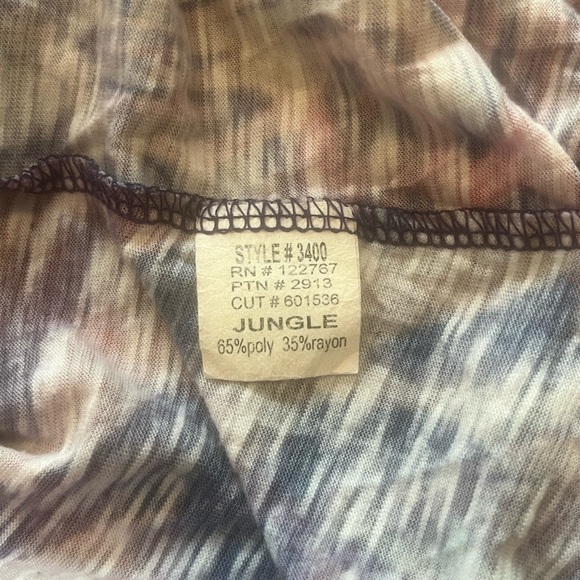 David Cline Crushed Long Sleeve Semi Sheer Pink Jungle Dyed Button Down M Artsy - Picture 7 of 9